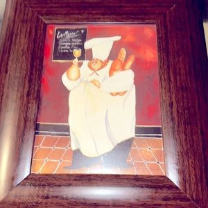 Jennifer Garant Fat Chef with Wine Wall